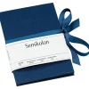 Semikolon Uni Leporello Fotoalbum, senkrecht marineblau