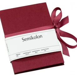 Semikolon Uni Leporello Fotoalbum senkrecht burgunderrot