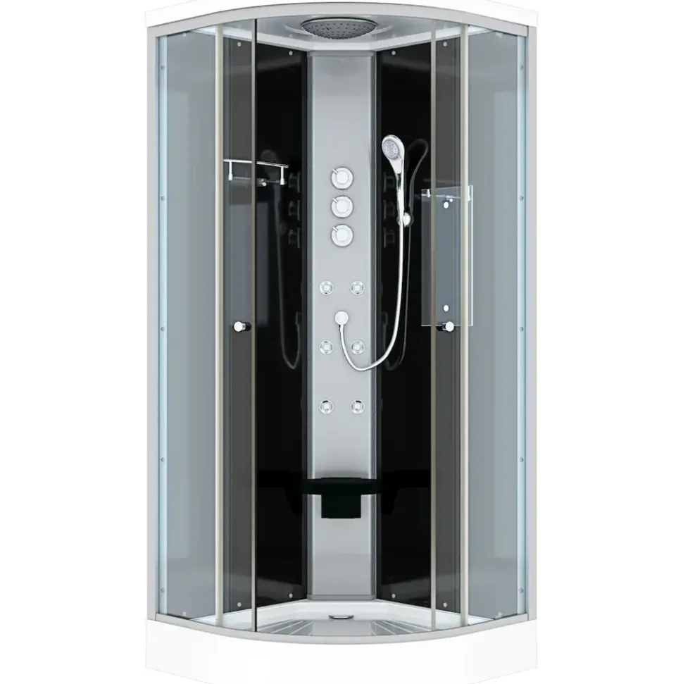 SeniorBad Duschkabine 90 x 90 cm D10-13T1-EC-EA
