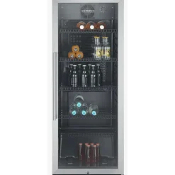 Severin FKS 8841 Getränkekühlschrank (237 l, 1410 mm hoch, Schwarz)