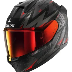 Shark D-Skwal 3 Blast-R Matt Schwarz/Grau/Rot S