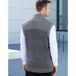 Sieh an! Strickweste Grau 58