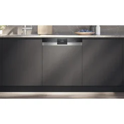 Siemens iQ300 SN53ES22CE Einbau-Geschirrspüler (teilintegrierbar, 598 mm breit, Edelstahl)