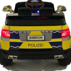 SIMRON POLIZEI Kinderauto mit Funkgerät blau (DE)
