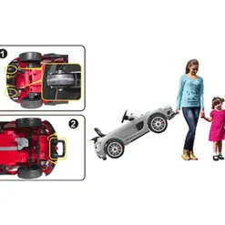 SIMRON POLIZEI Kinderauto mit Funkgerät blau (DE)