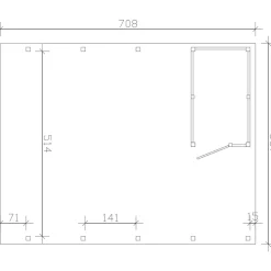 SKANHOLZ Friesland Hybrid Set 14 5,57 x 7,08 m anthrazit inkl. Abstellraum
