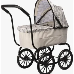 SKRÅLLAN Puppenwagen Herzen Weiß
