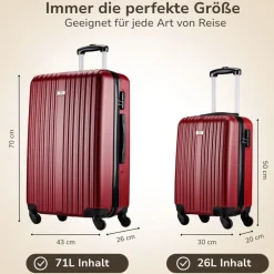 Slazenger Koffer-Set 2-tlg. rot