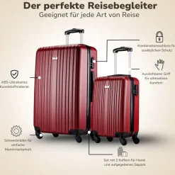 Slazenger Koffer-Set 2-tlg. rot