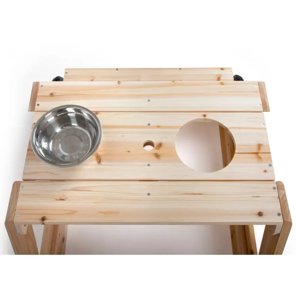 Small Foot Company Sandkasten mit Sitzgruppe und Matschtisch beige