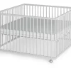 Sämann Laufgitter weiß Premium – make a difference. Holz, Echtholz,Buche, 120x74x120 cm Babymöbel, Laufstall Baby