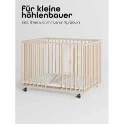 Sämann Laufgitter XXL Sprossen sahara dust/natur, Premium Kollektion | Gr.: 75x100 cm,