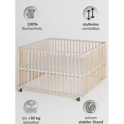 Sämann Laufgitter XXL Sprossen sahara dust/natur, Premium Kollektion | Gr.: 120x120 cm,