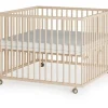 Sämann – make a difference. Laufgitter natur Holz, Echtholz,Buche, 100x74x100 cm Babymöbel, Laufstall Baby
