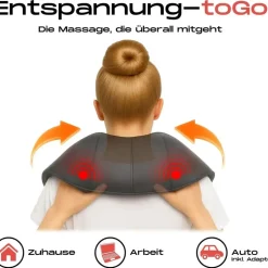 Smartec Shiatsu Nacken-Schulter-Massagegerät mit HeatFlow
