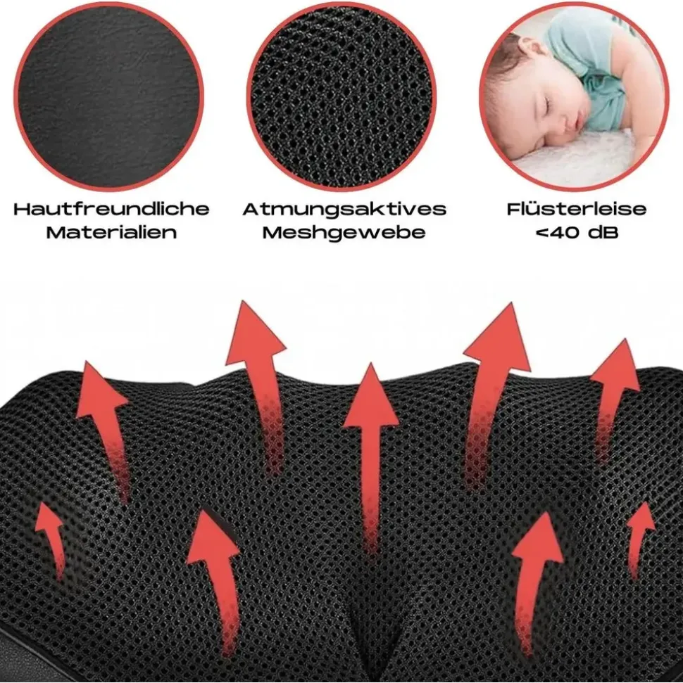 Smartec Shiatsu Nacken-Schulter-Massagegerät mit HeatFlow