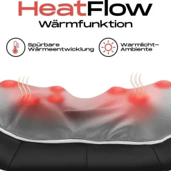 Smartec Shiatsu Nacken-Schulter-Massagegerät mit HeatFlow