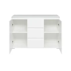 Smart Kommode 120 x 80 x 40 cm weiß
