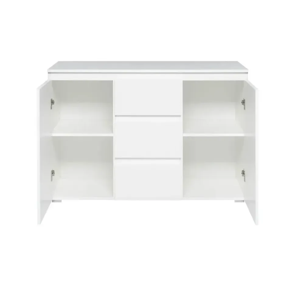 Smart Kommode 120 x 80 x 40 cm weiß