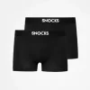 SNOCKS Boxershorts Modal 2er Pack schwarz XXL