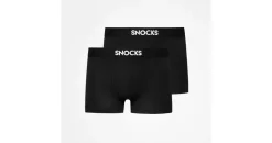 SNOCKS Boxershorts Modal 2er Pack schwarz XXL