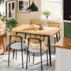 SoBuy Essgruppe Esstisch Set 5-teilig Bartisch mit 4 Stühlen