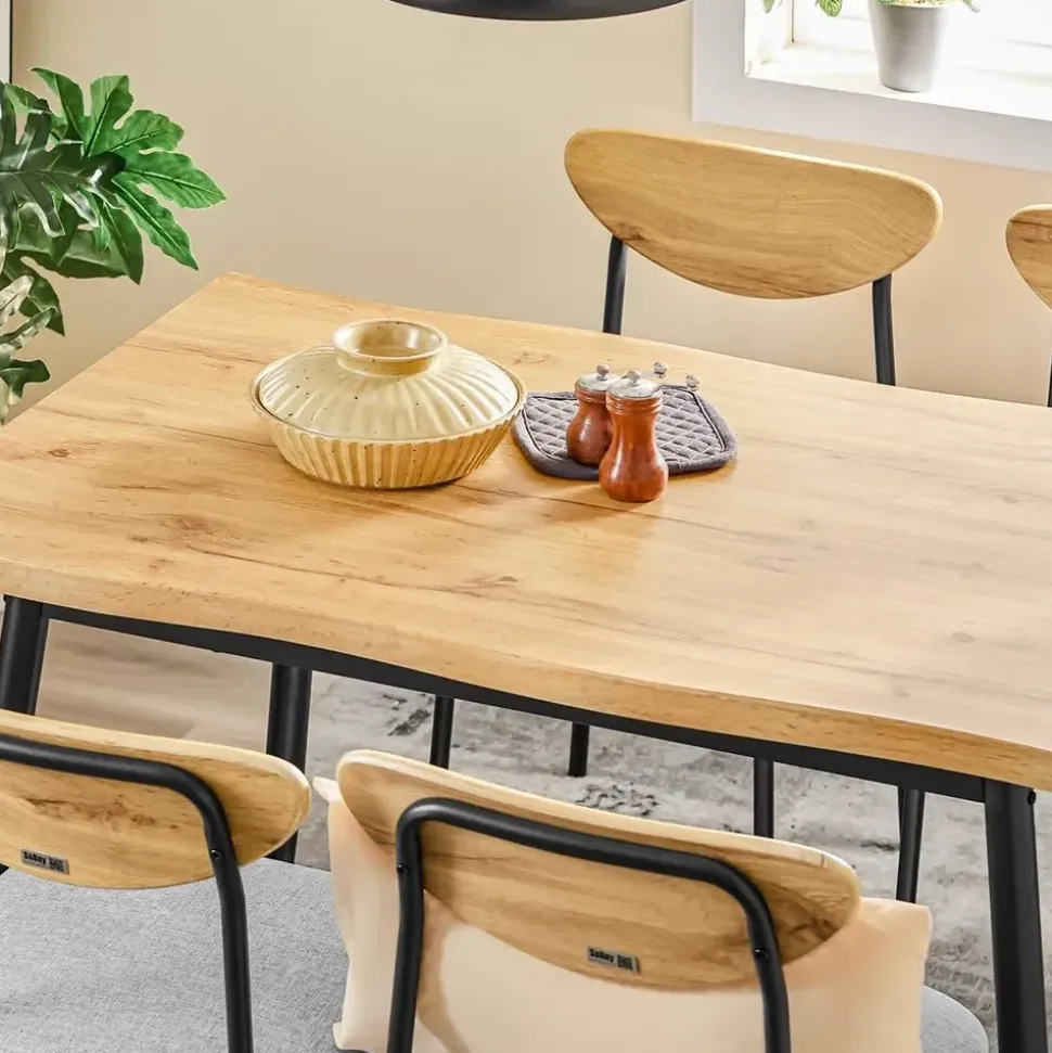 SoBuy Essgruppe Esstisch Set 5-teilig Bartisch mit 4 Stühlen