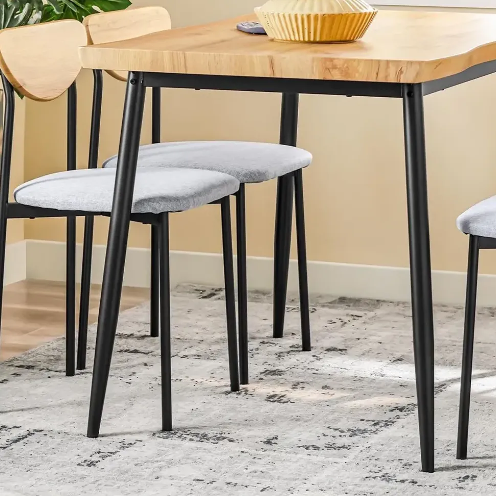 SoBuy Essgruppe Esstisch Set 5-teilig Bartisch mit 4 Stühlen