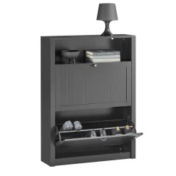 SoBuy FSR87 80 x 110 x 24 cm schwarz / schwarz