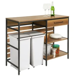 SoBuy Kücheninsel Vintage Braun