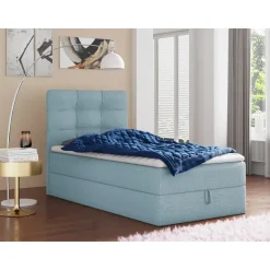Sofnet Boxspringbett Best Mini 120 x 200 cm Blau