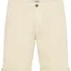 !Solid Shorts SOLID "Shorts SDLoras", Herren, Gr. 3XL, N-Gr, beige (bleached s), Obermaterial: 55% Leinen LI. 45% Baumwolle CO., Hosen Shorts