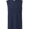 s.Oliver Jersey-Tanktop mit Rippstruktur - blau - XL