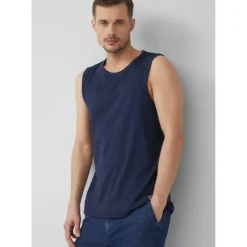 s.Oliver Jersey-Tanktop mit Rippstruktur - blau - XL