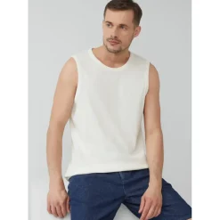 s.Oliver Jersey-Tanktop mit Rippstruktur - weiß - 3XL