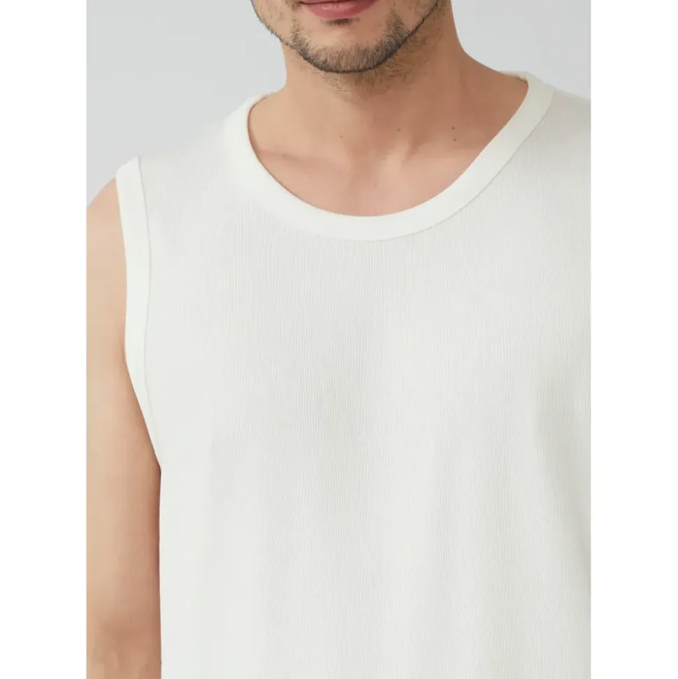 s.Oliver Jersey-Tanktop mit Rippstruktur - weiß - 3XL
