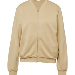 s.Oliver Weicher Interlock-Blouson mit Eingrifftaschen - beige - 38