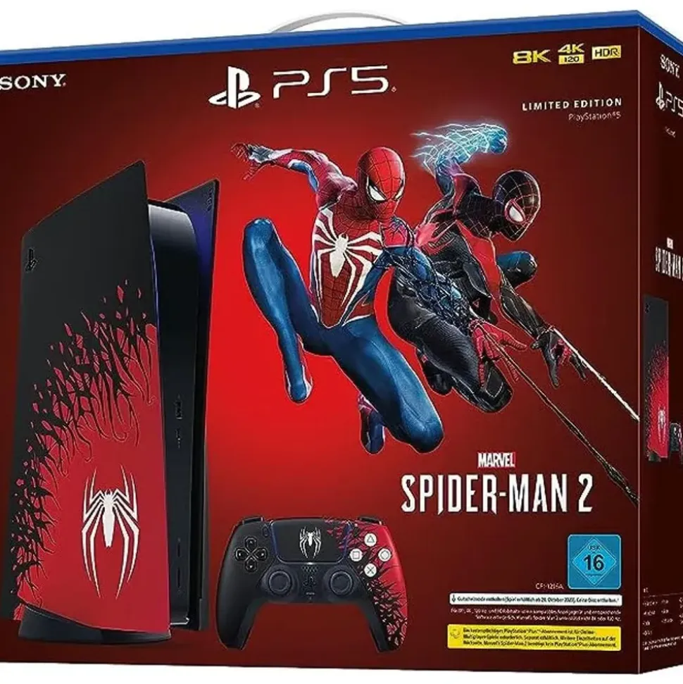 Sony PlayStation 5 Disc Edition + Marvel’s Spider-Man 2 Limited Edition