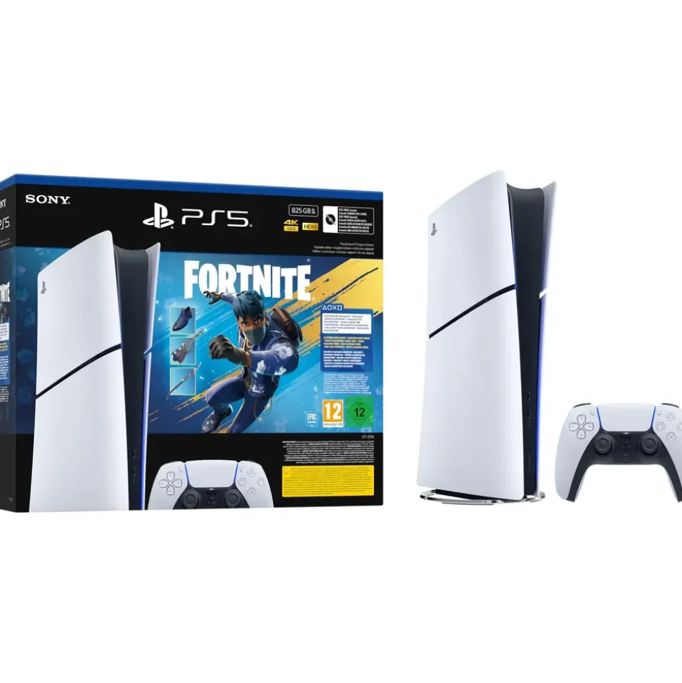 Sony PlayStation 5 Slim Digital Edition + Fortnite Flowering Chaos
