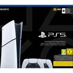 Sony PlayStation 5 Slim Digital Edition + 2. DualSense Wireless-Controller