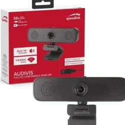 Speedlink Audivis Full HD Webcam Schwarz