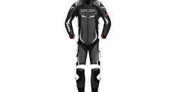 Spidi Track Wind Pro Lederkombi - Schwarz/Weiß / 50