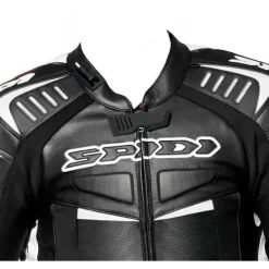 Spidi Track Wind Pro Lederkombi - Schwarz/Weiß / 50