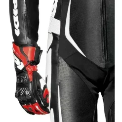Spidi Track Wind Pro Lederkombi - Schwarz/Weiß / 50