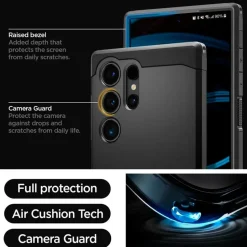 SPIGEN Samsung Galaxy S24 Ultra Tough Armor Hülle schwarz