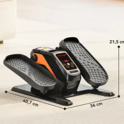 sportnow Mini Ellipsentrainer Schwarz