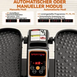 sportnow Mini Ellipsentrainer Schwarz