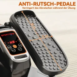 sportnow Mini Ellipsentrainer Schwarz