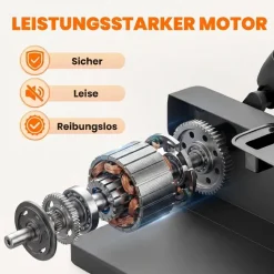 sportnow Mini Ellipsentrainer Schwarz