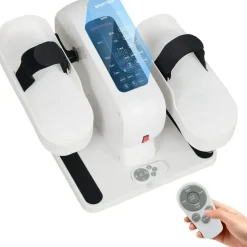 sportnow Mini Ellipsentrainer Untertisch Elektrischer Crosstrainer Weiß